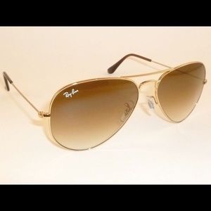 Ray bans (gold) with gold gradient- USED